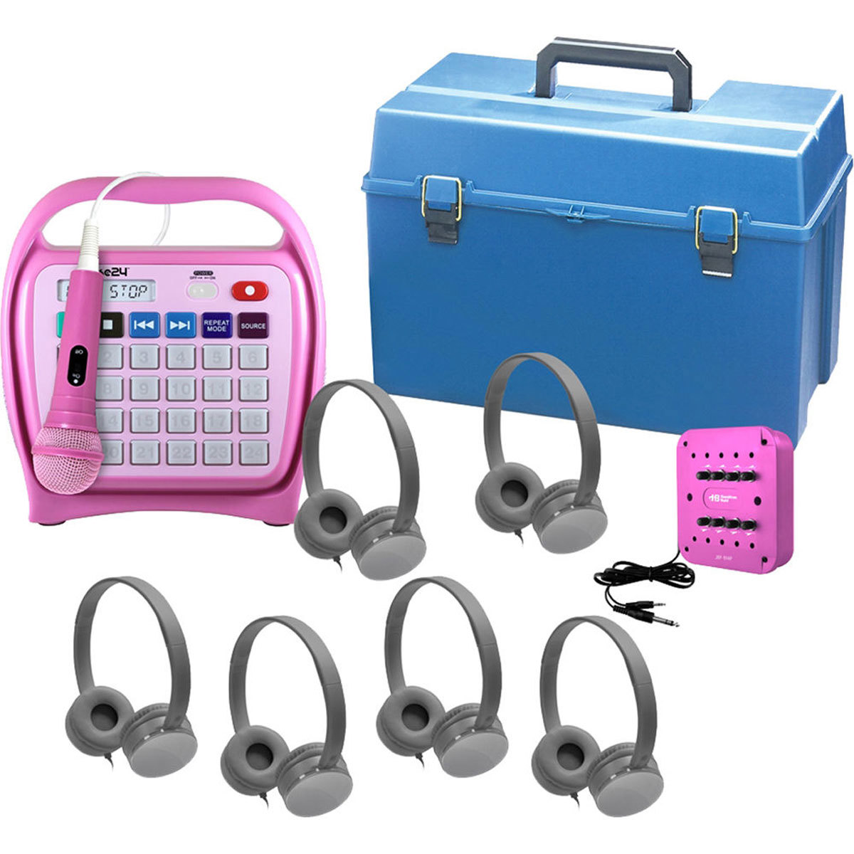 

Hamilton Buhl Juke24 KidzPhonz 6-Station Listening Center w/KidzPhonz Headphones