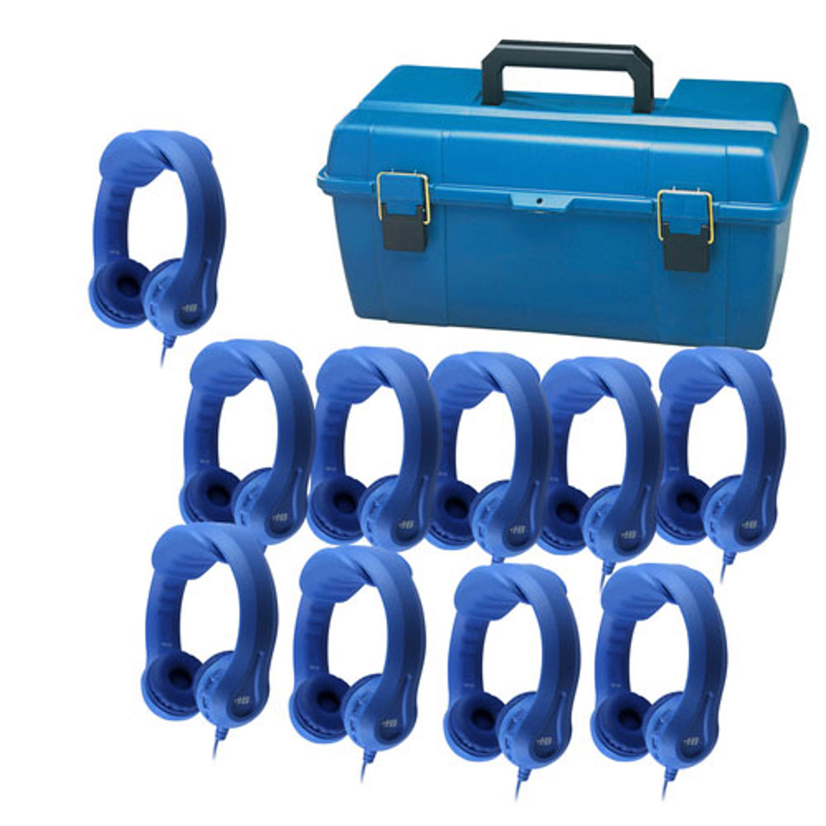 

Hamilton Buhl HamiltonBuhl Early Learners Lab Pack with 10x KIDS-BLU Headphones and Carry Case