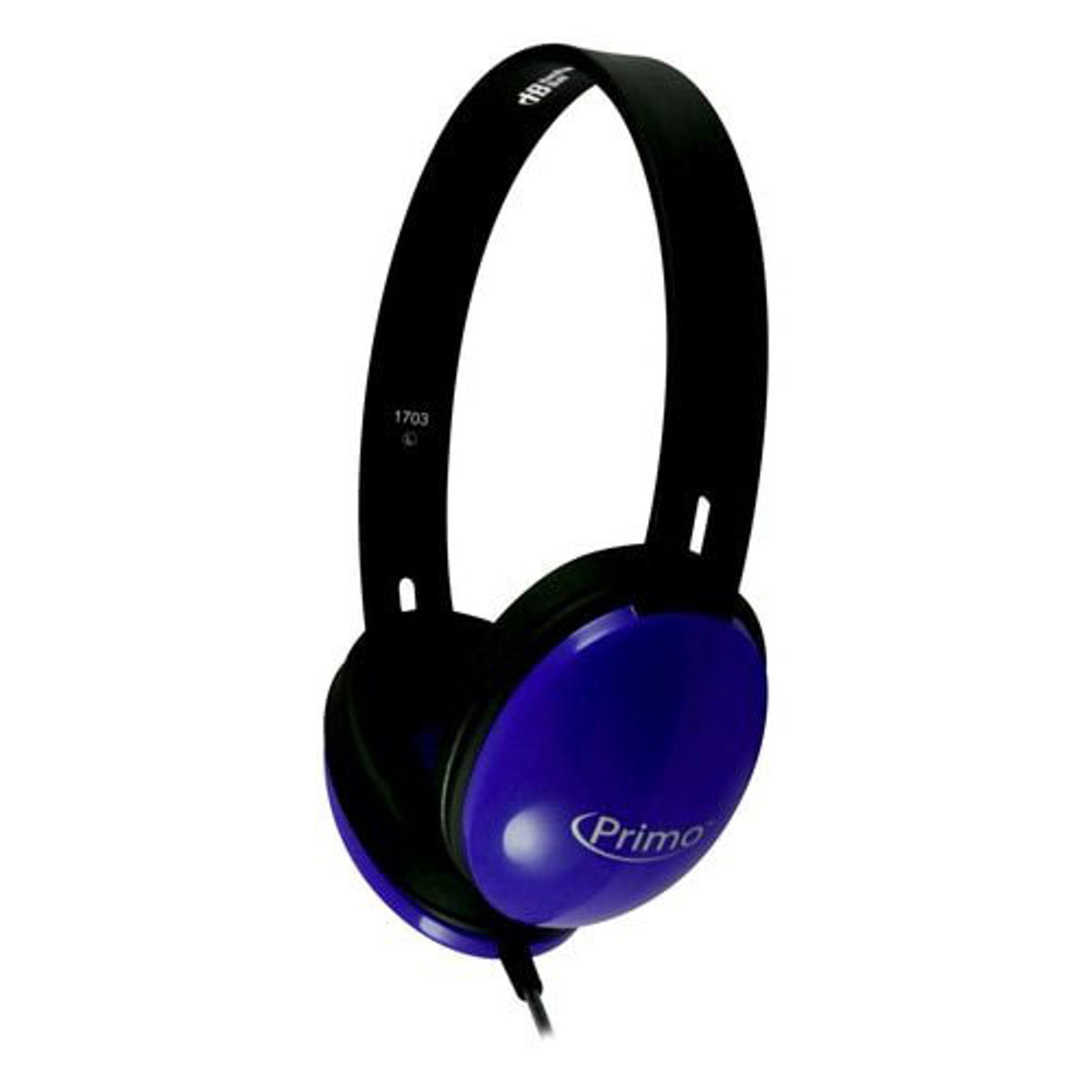 

Hamilton Buhl HamiltonBuhl Primo Stereo Headphones, Chew & Kink-Resistant Dura-Cord, Blue