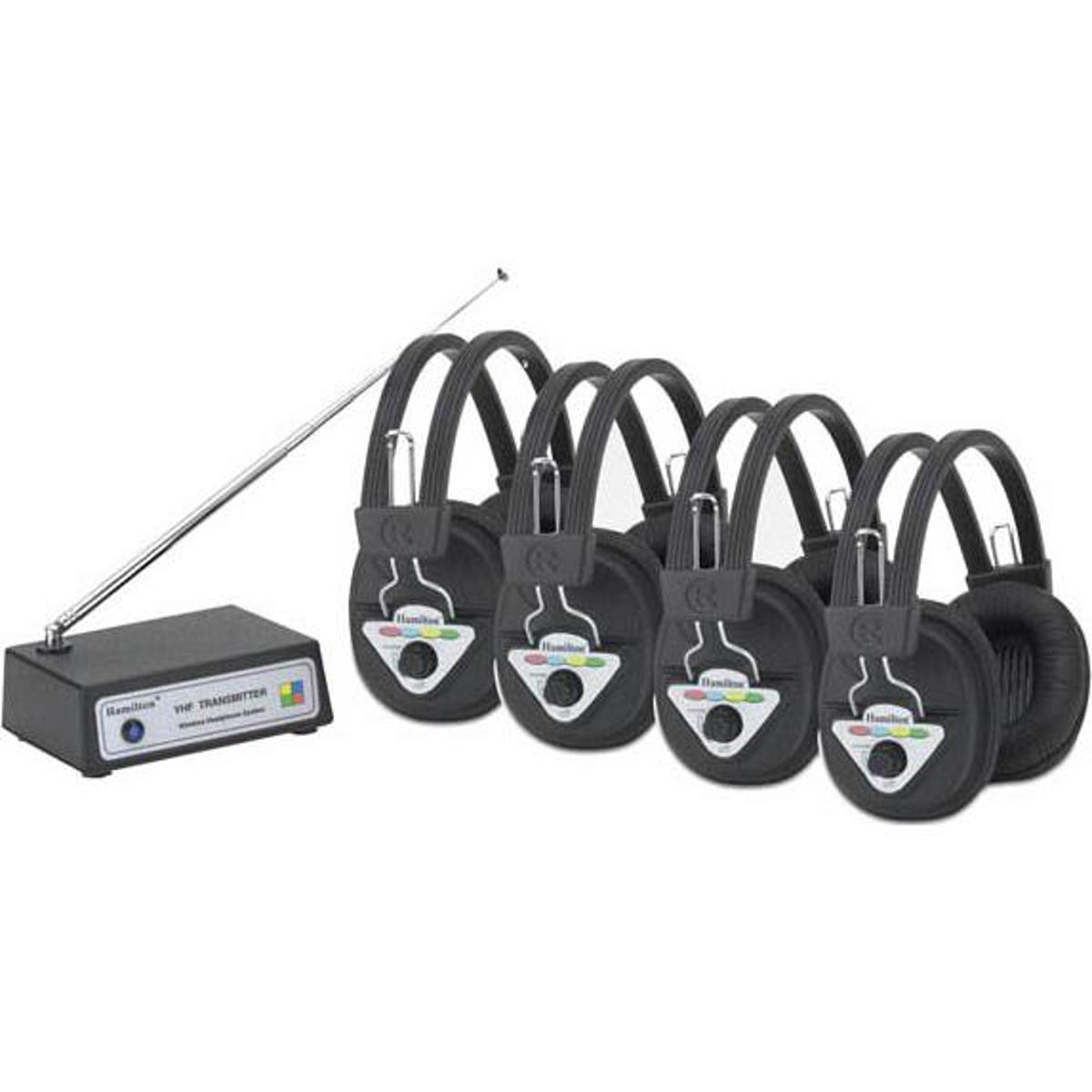 

Hamilton Buhl Wireless Listening Center, 4 Station with Headphones & Transmitter
