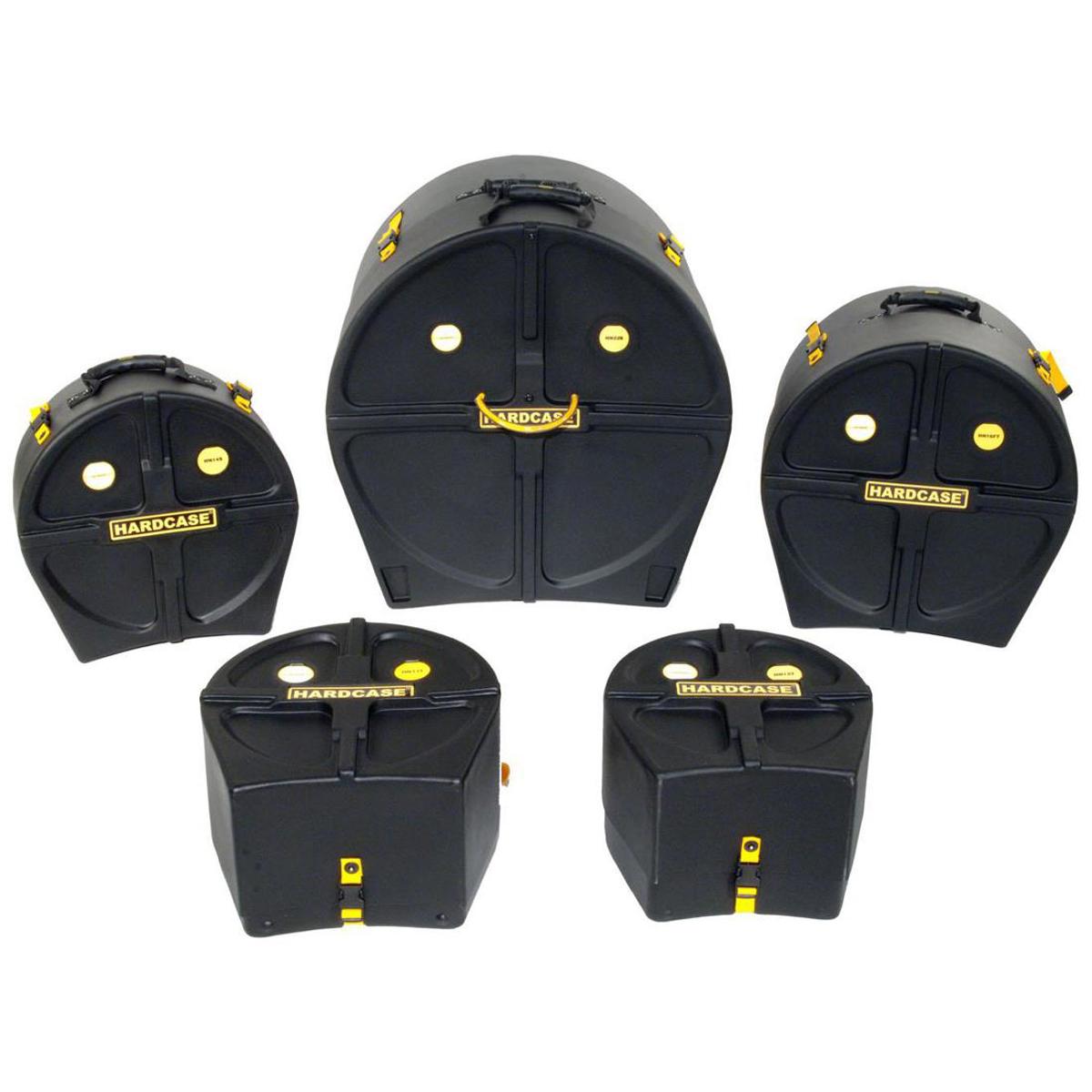 

Hardcase Standard Pre-Packed Drum Case Set, Black