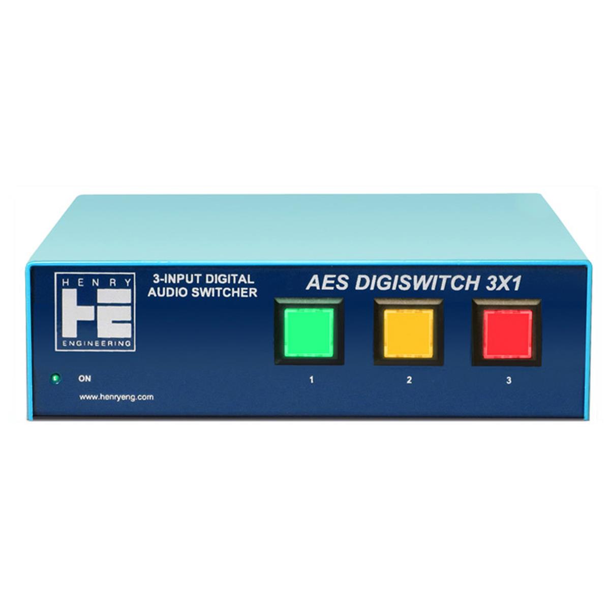Image of Henry Engineering AES DigiSwitch 3x1 Digital Audio Switch