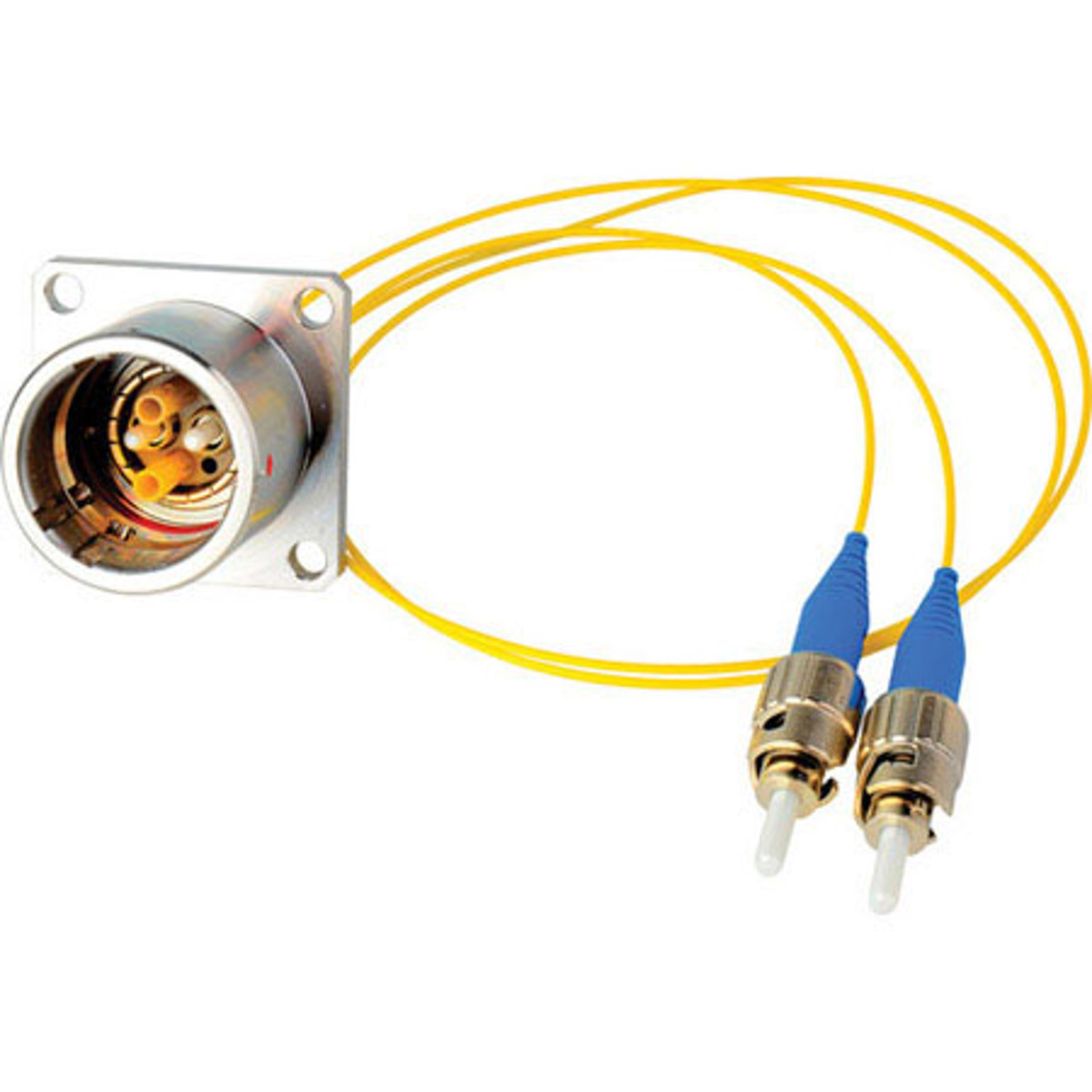 

Camplex Hybrid Fiber Systems 6" Lemo EDW to Duplex ST Fiber Optic Breakout Cable