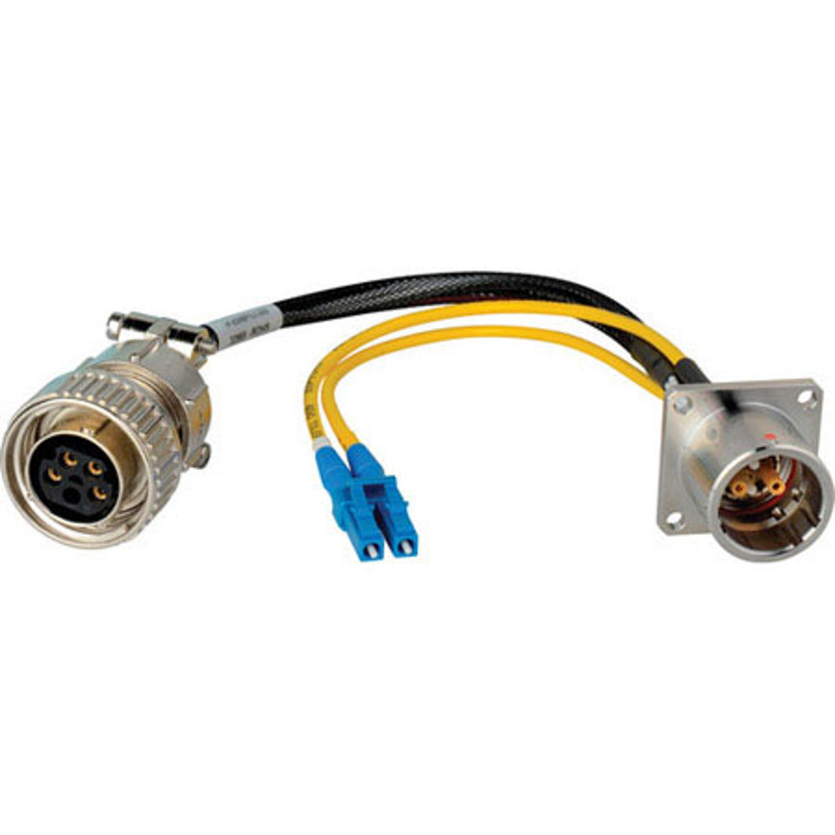 

Camplex Hybrid Fiber Systems 24" Lemo EDW to Duplex LC Fiber & 5-Pin AMP Breakout Cable