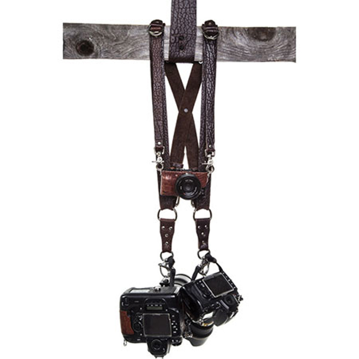 

HoldFast Gear Money Maker American Bison Medium Three-Camera Harness, Mahogany