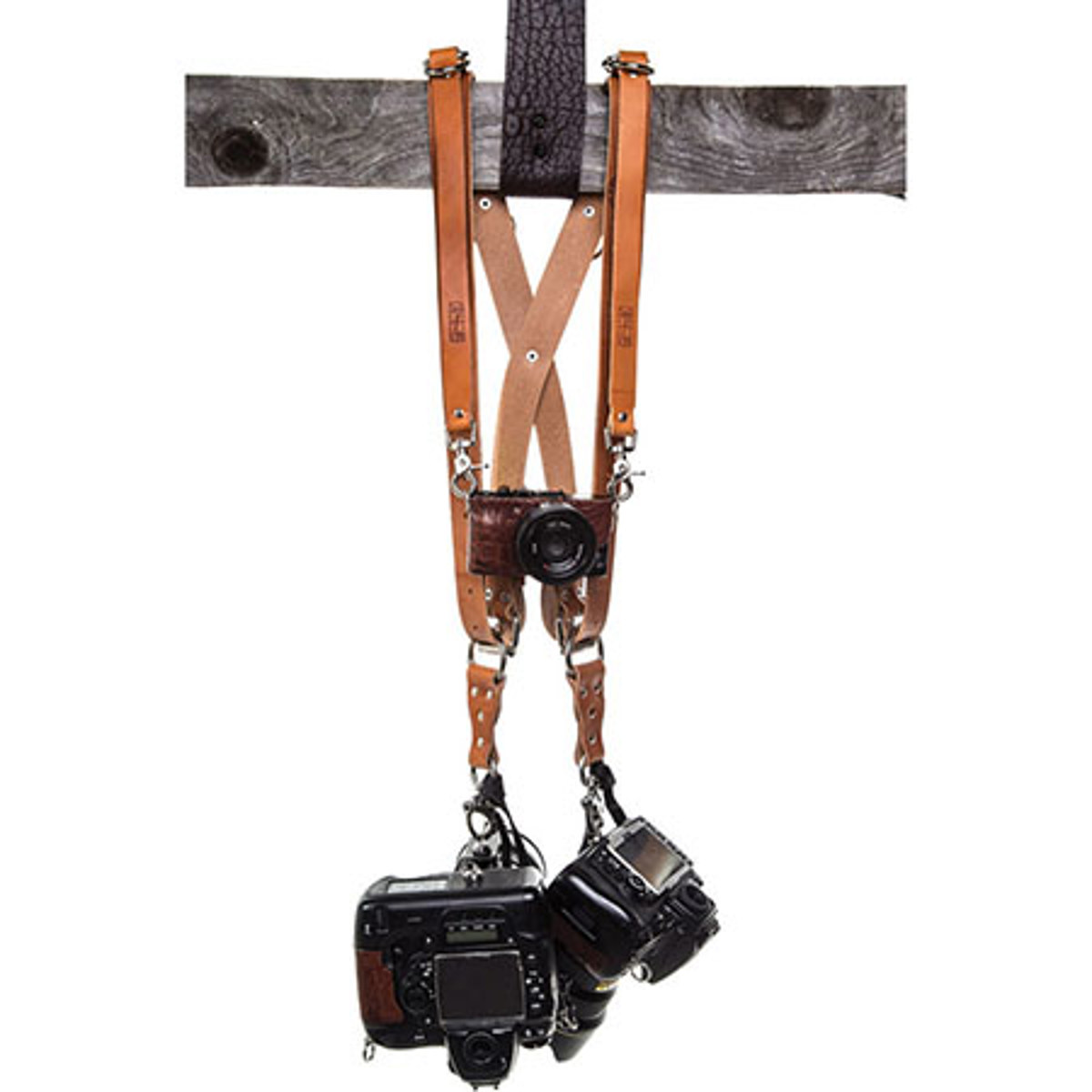 

HoldFast Gear Money Maker English Bridle Medium Three-Camera Harness, Tan