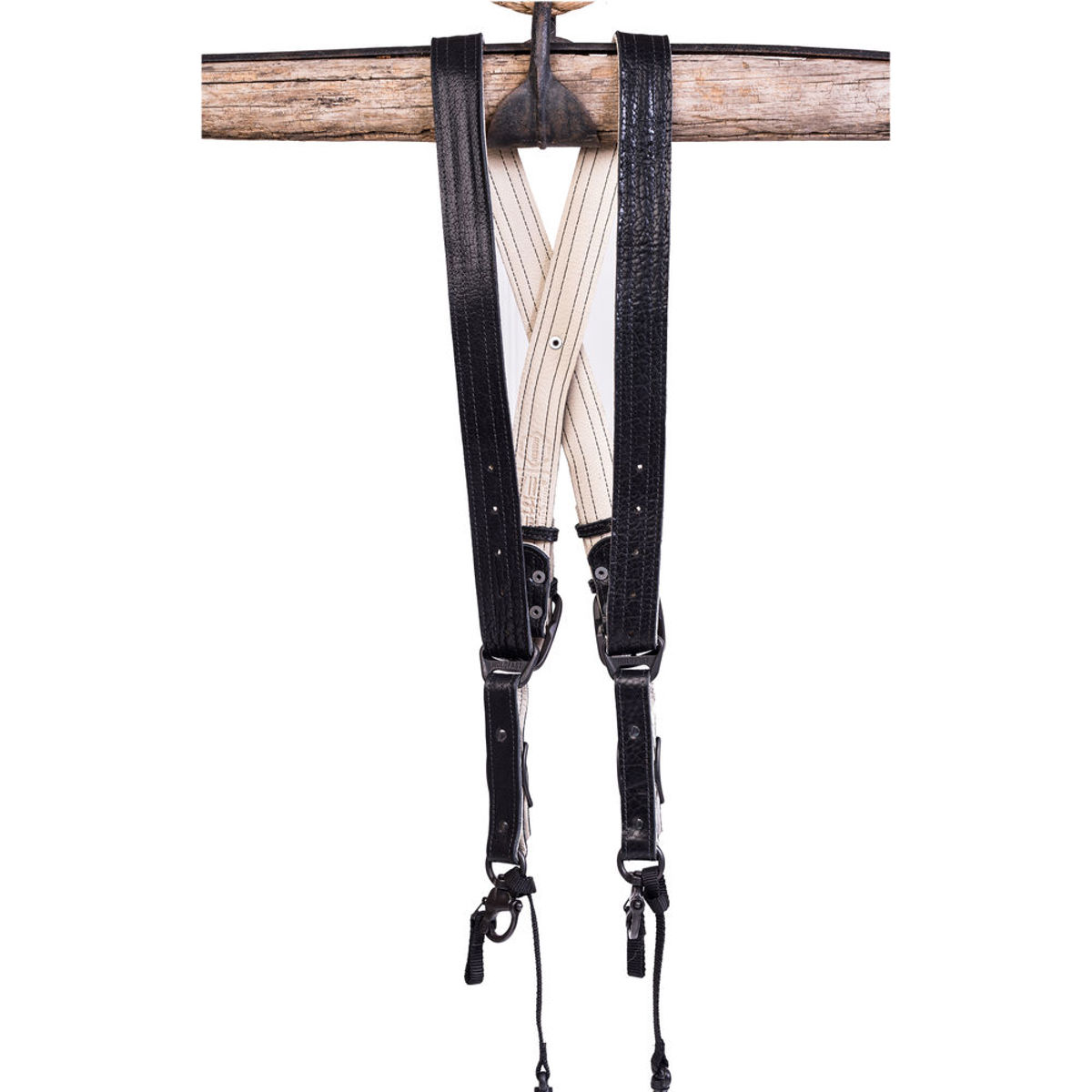 

HoldFast Gear Money Maker 3-Camera American Bison Leather Harness, Black, Small