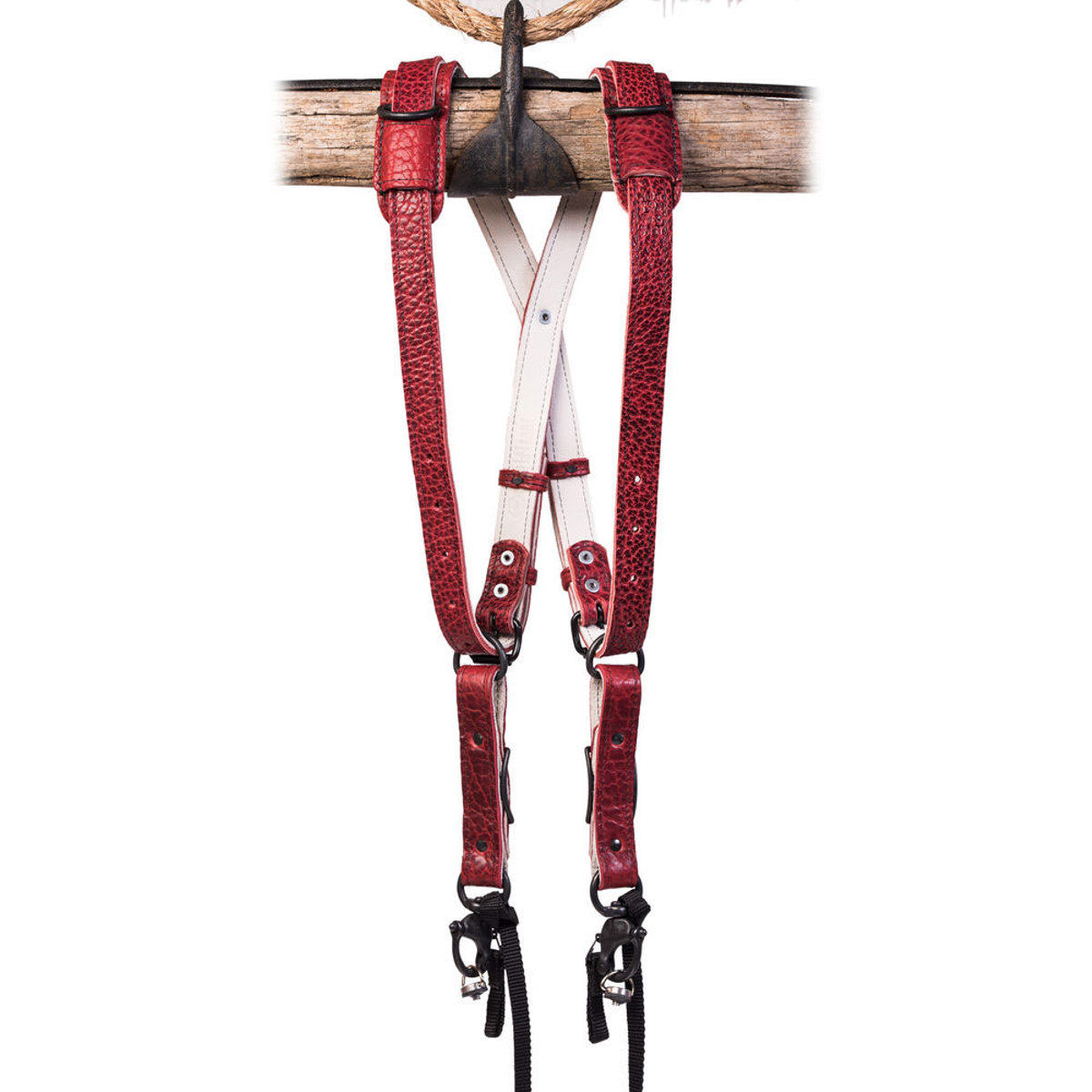 

HoldFast Gear Skinny Money Maker Two-Camera Harness, American Bison, Medium, Red