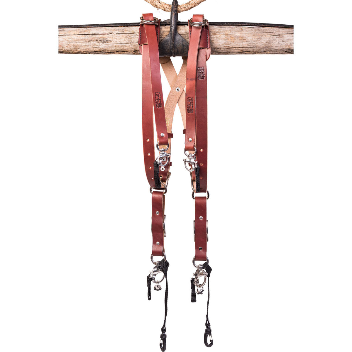 

HoldFast Gear Skinny Money Maker Three-Camera Harness, Bridle, Large, Chestnut