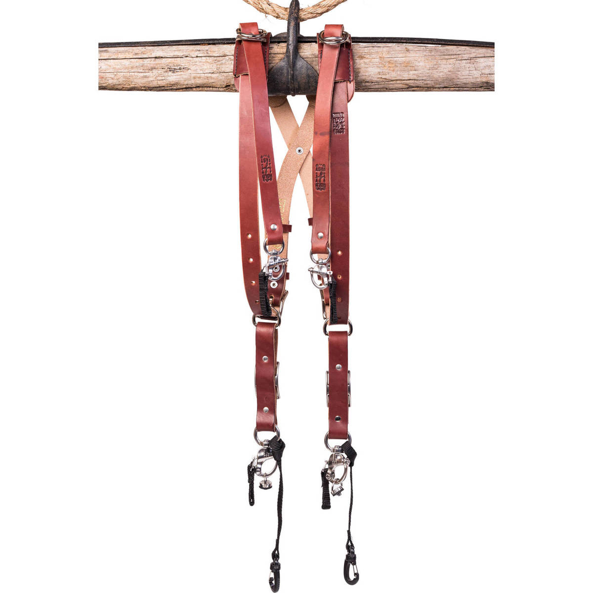 

HoldFast Gear Skinny Money Maker Three-Camera Harness, Bridle, Small, Chestnut