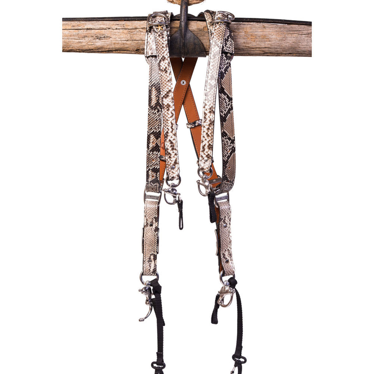 

HoldFast Gear Skinny Money Maker 3-Camera Harness, Medium, Genuine Python Skin