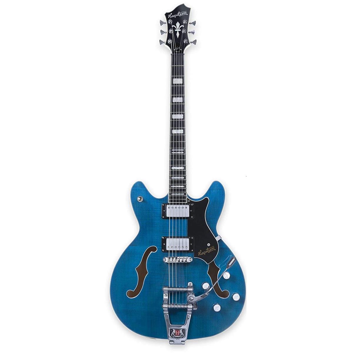 Hagstrom Tremar Viking Deluxe Electric Guitar, Cloudy Seas -  TREVIDLX-CLS