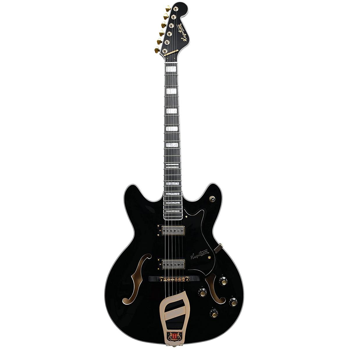 Hagstrom '67 Viking II Electric Guitar, Black Gloss -  VIK67-G-BLK