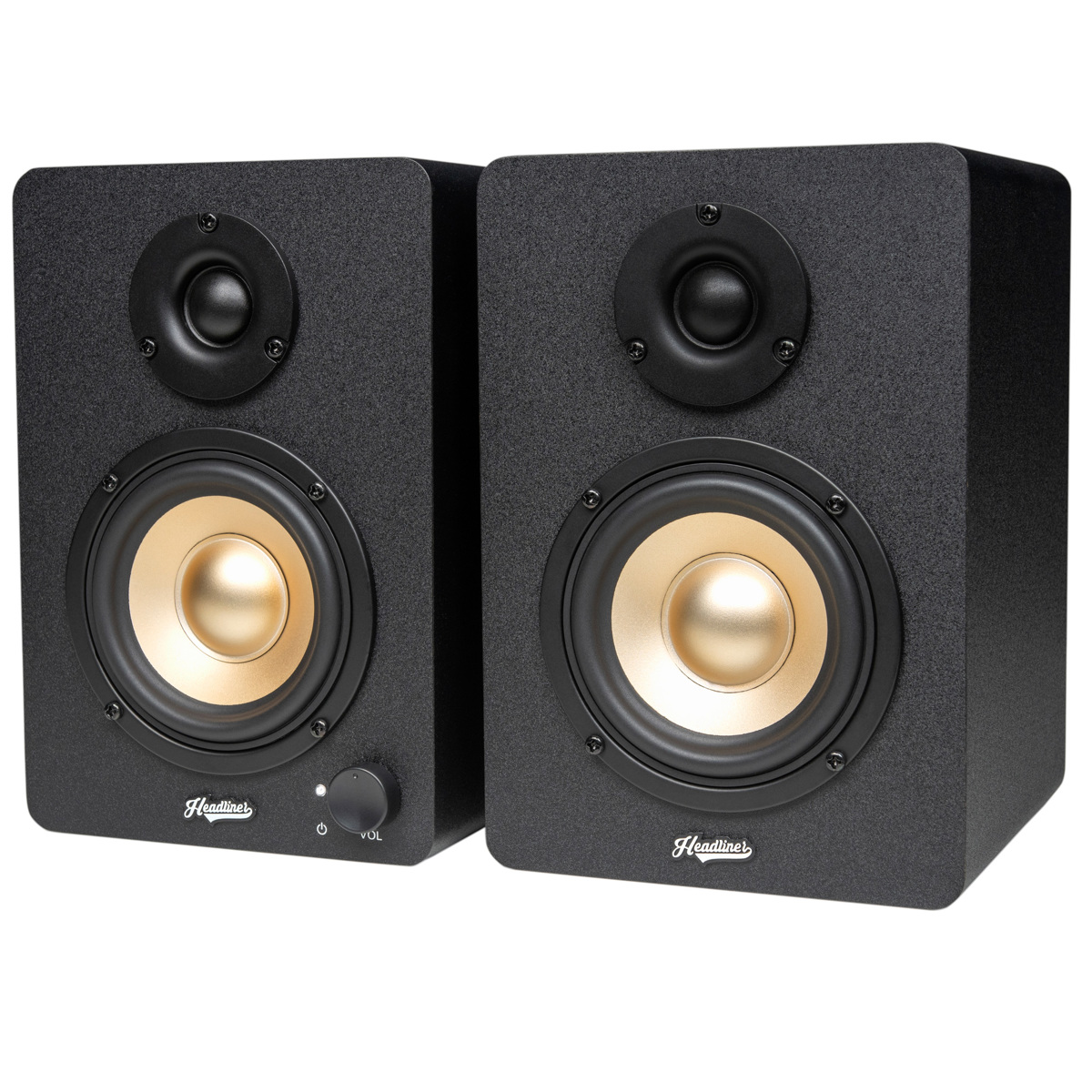 

Headliner HD3 3.5" Multimedia Reference Monitor Speaker, Black, Pair