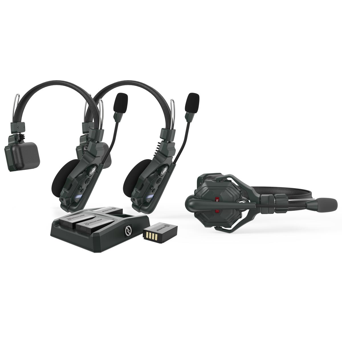 

Hollyland Solidcom C1 Full-Duplex Wireless Intercom System with 3 Headsets
