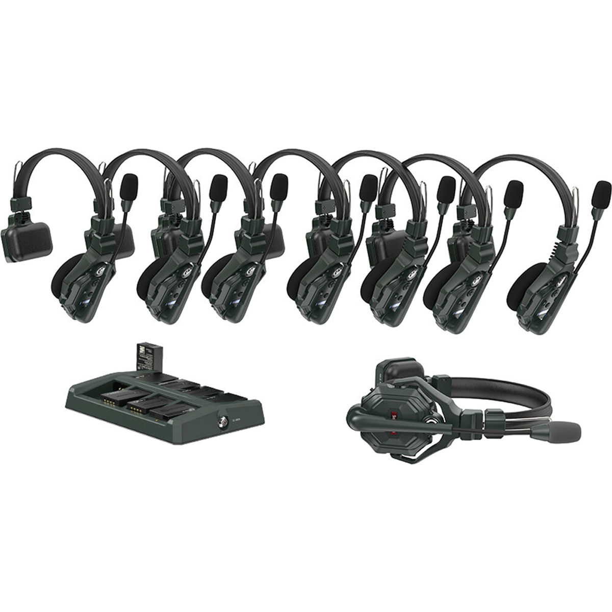 

Hollyland Solidcom C1 Full-Duplex Wireless Intercom System with 8x Headsets