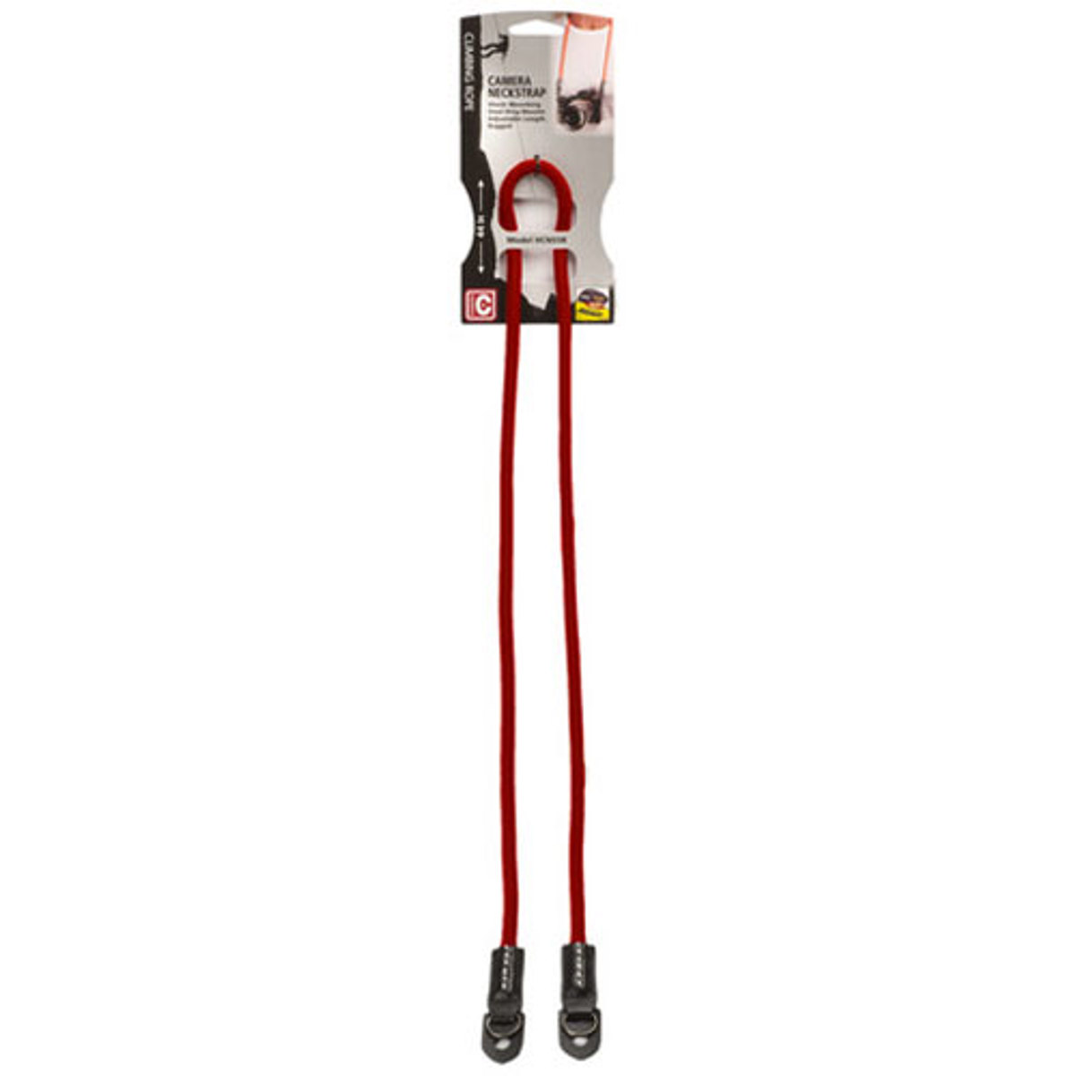 

Hoodman 9mm Climbing Rope Neckstrap for Camera with Lens Up to 5 Lbs, Red