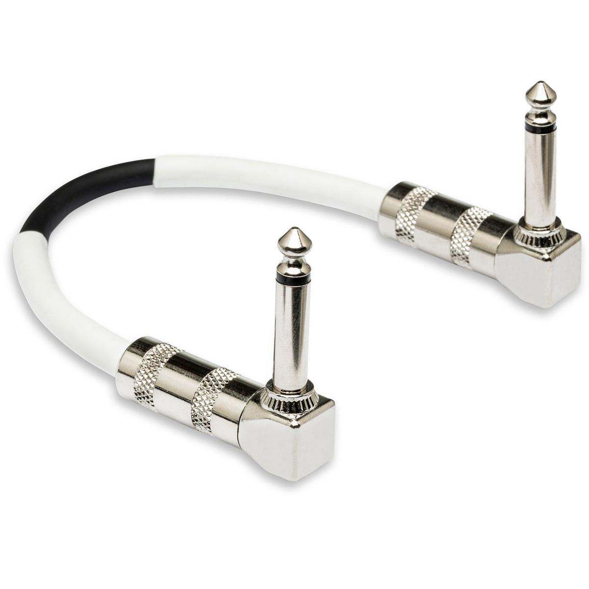 

Hosa Technology Hosa 1/4" Right Angle to 1/4" Right Angle Guitar Patch Cable, 6 Pack