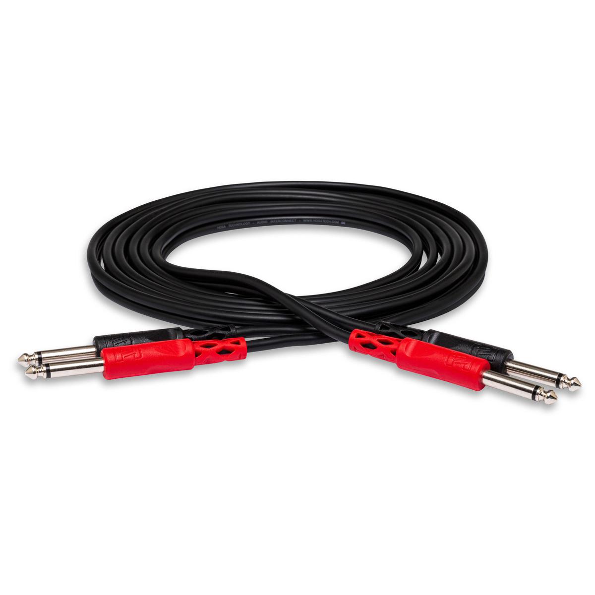 

Hosa Technology Hosa Two 1/4" Phone Male to Two 1/4" Phone Male Unbalanced Cable, 6.6'
