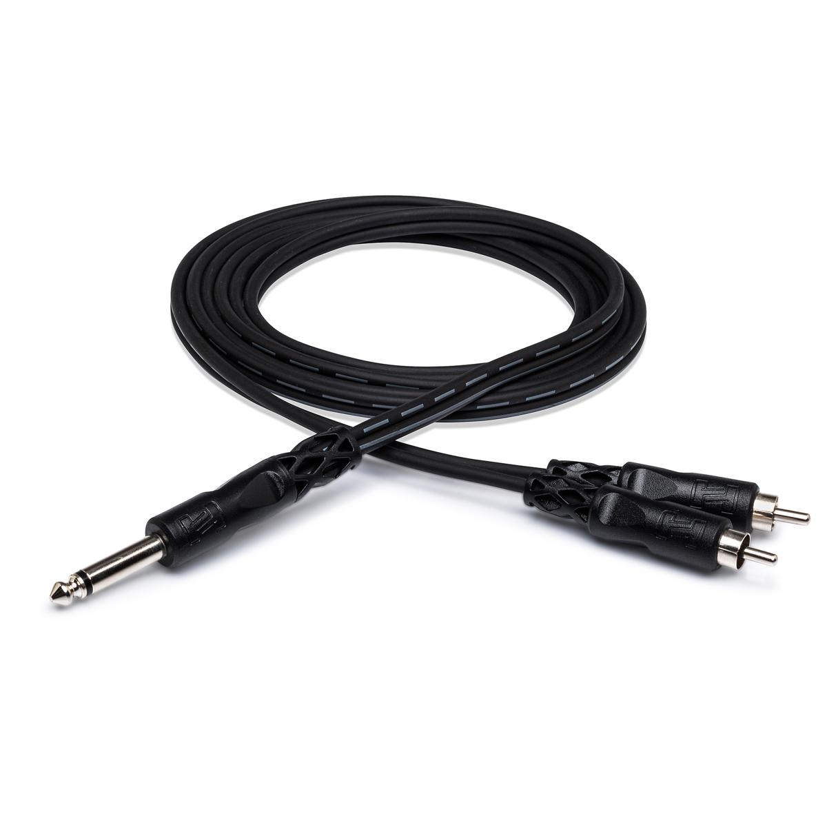 

Hosa Technology Hosa 2m (6.6') 1/4" TS to Dual RCA Y Cable
