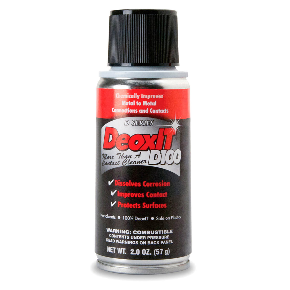 

Hosa Technology Caig DeoxIT D100 Contact Cleaner, Deoxidizer Aerosol Spray, 2 Oz