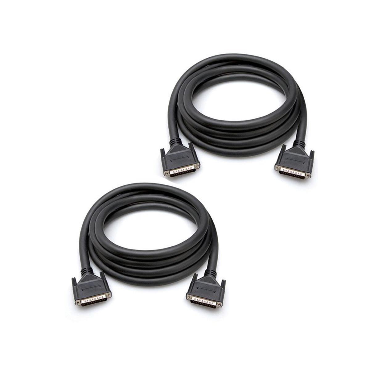 Image of Hosa Technology Hosa 2x 1.5' Male DB-25 to Male DB-25 Balanced Snake Cable