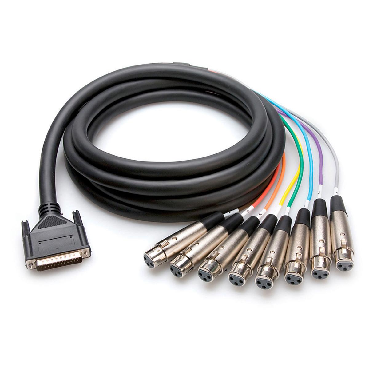 

Hosa Technology Hosa 9.9'/3m Male DB-25 to 8x Female 3-Pin XLR Female Balanced Snake Cable