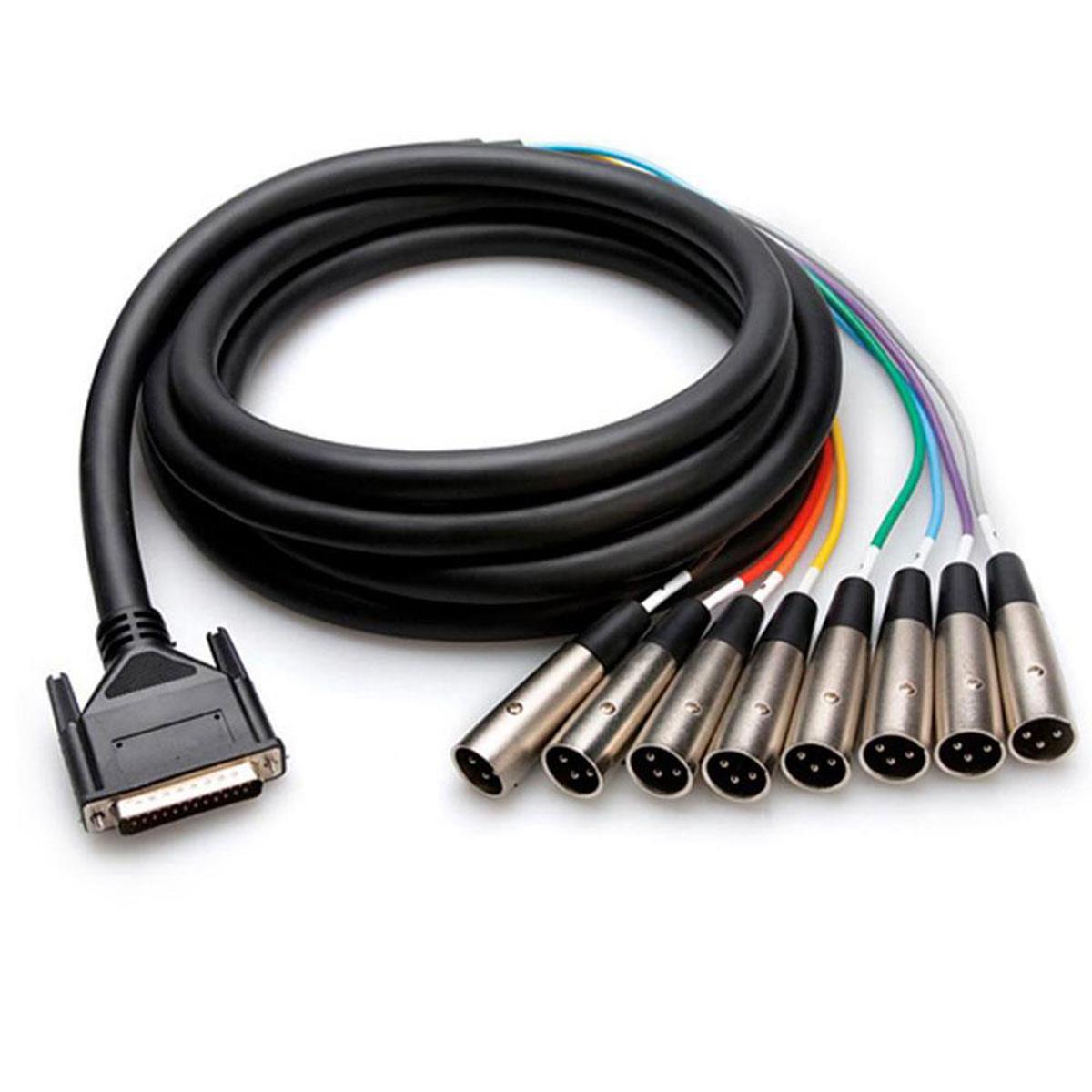 Image of Hosa Technology Hosa 9.9'/3m Male DB-25 to 8-Channel Male 3-Pin XLR Snake Cable