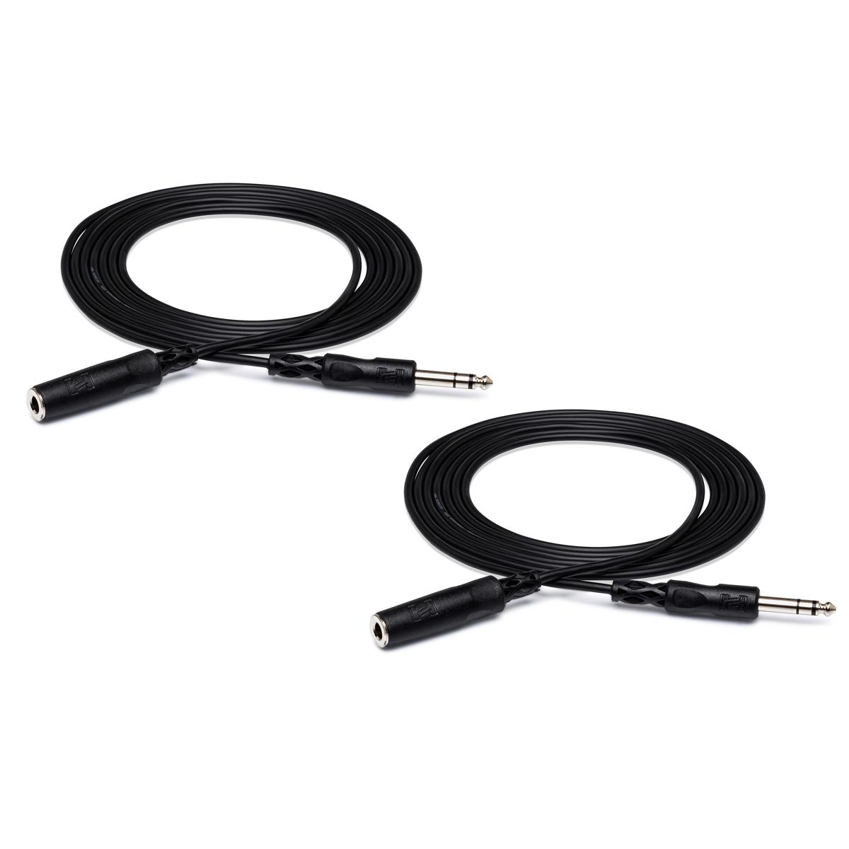 

Hosa Technology Hosa 2x Stereo 1/4" Female Phone to 1/4" Male Phone TRS Headphone Cable, 10'