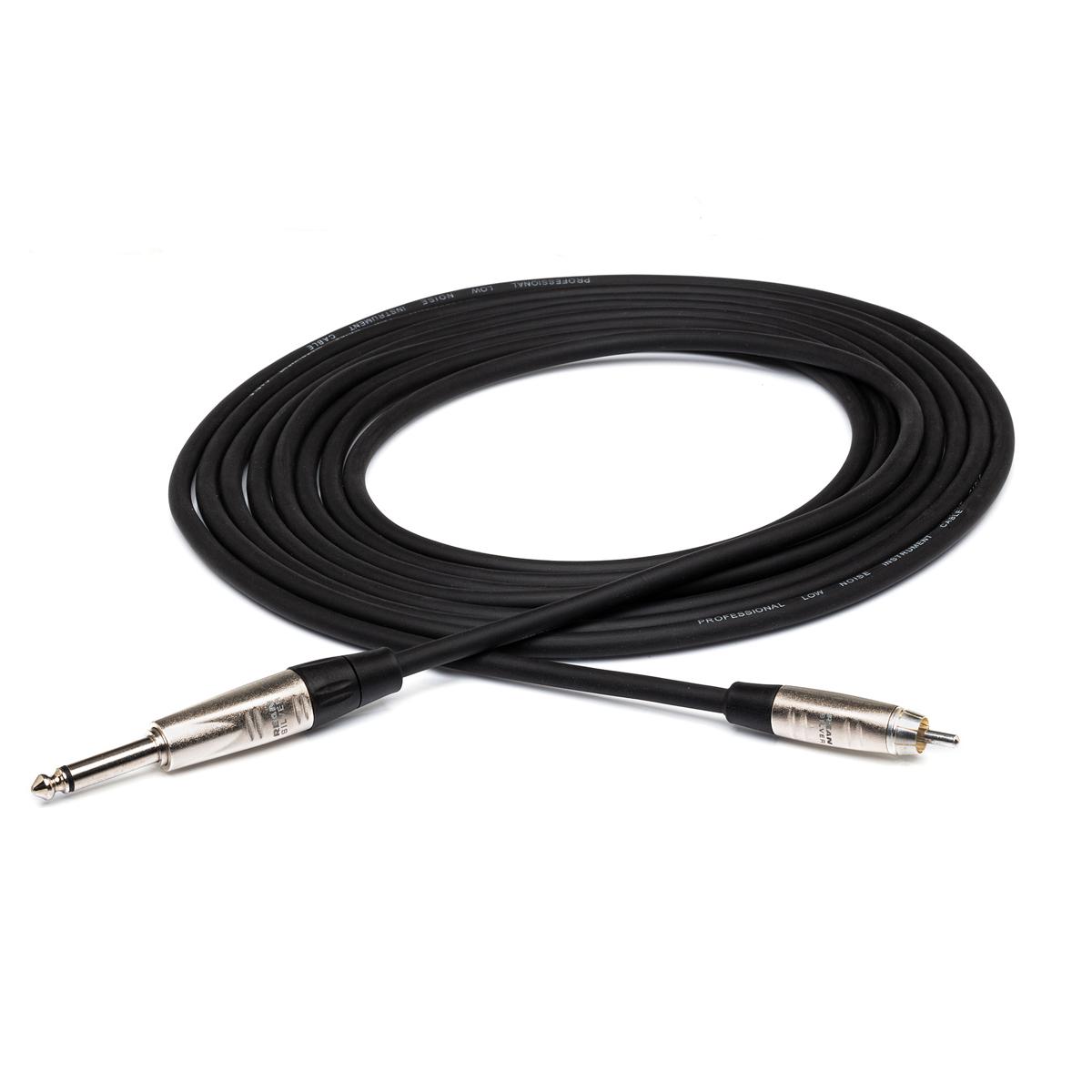 

Hosa Technology Hosa 10' Pro Unbalanced REAN 1/4" TS Male to RCA Male Audio Cable