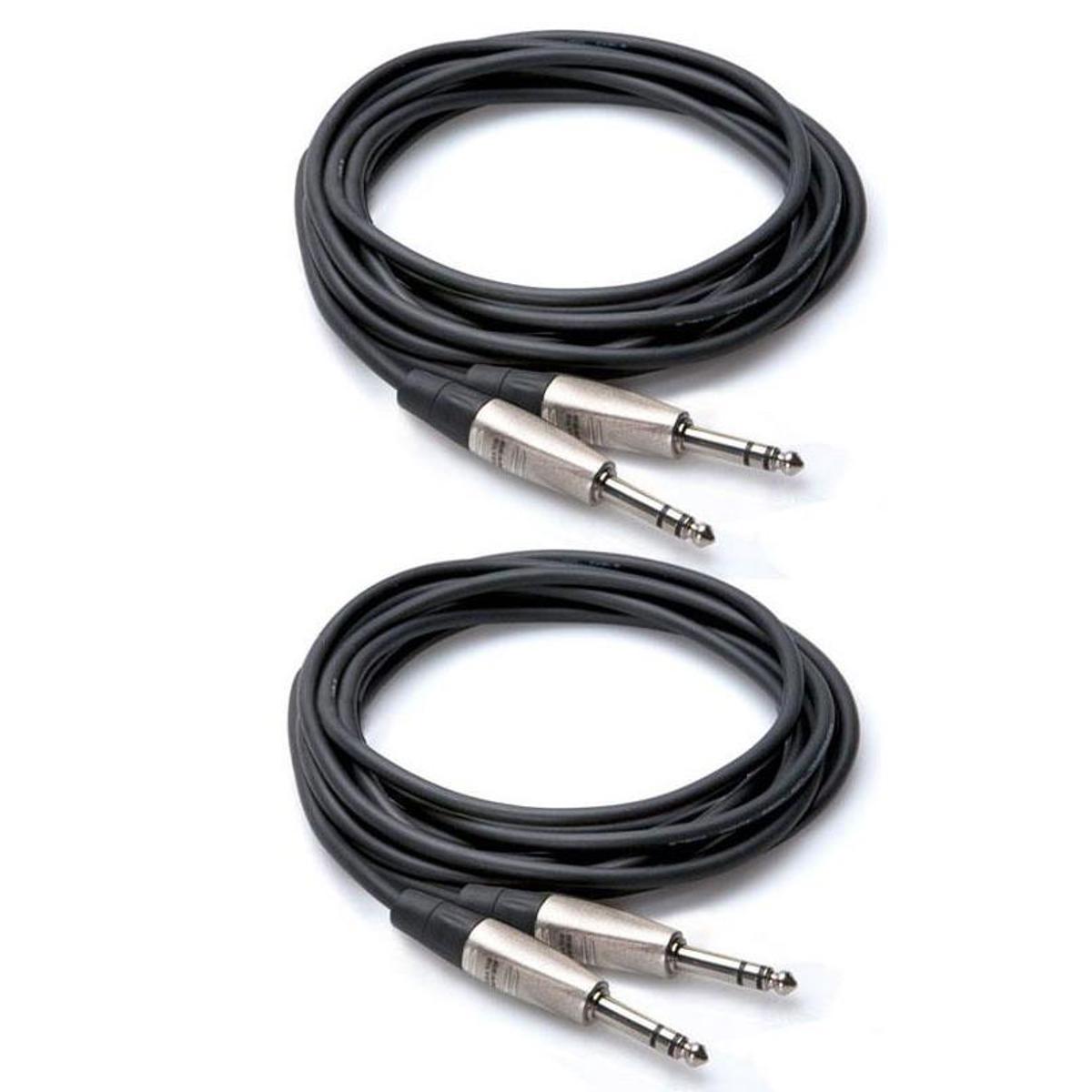 

Hosa Technology Hosa 2x 30' Pro Balanced 1/4" TRS Male to 1/4" TRS Male Interconnect Audio Cable