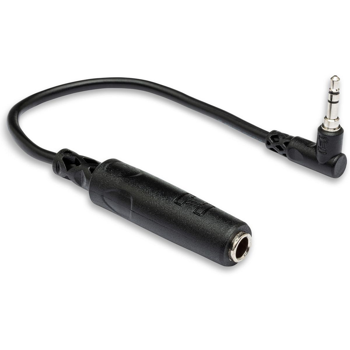 

Hosa Technology Hosa Stereo Mini Angled Male to Stereo 1/4" Female Headphone Extension Cable, 6"