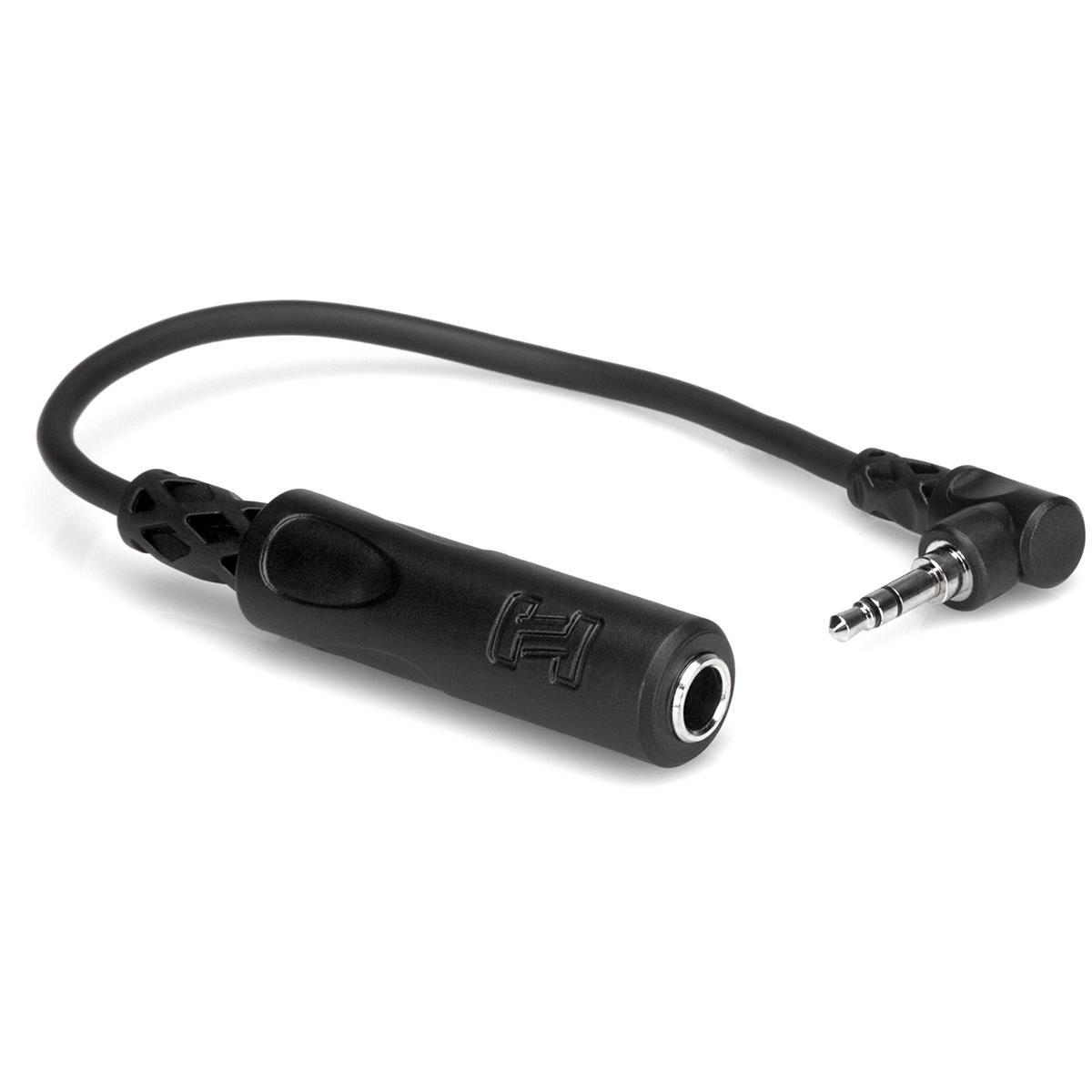 

Hosa Technology Headphone Adapter, 1/4" TRS to Right-angle 3.5mm, 6"