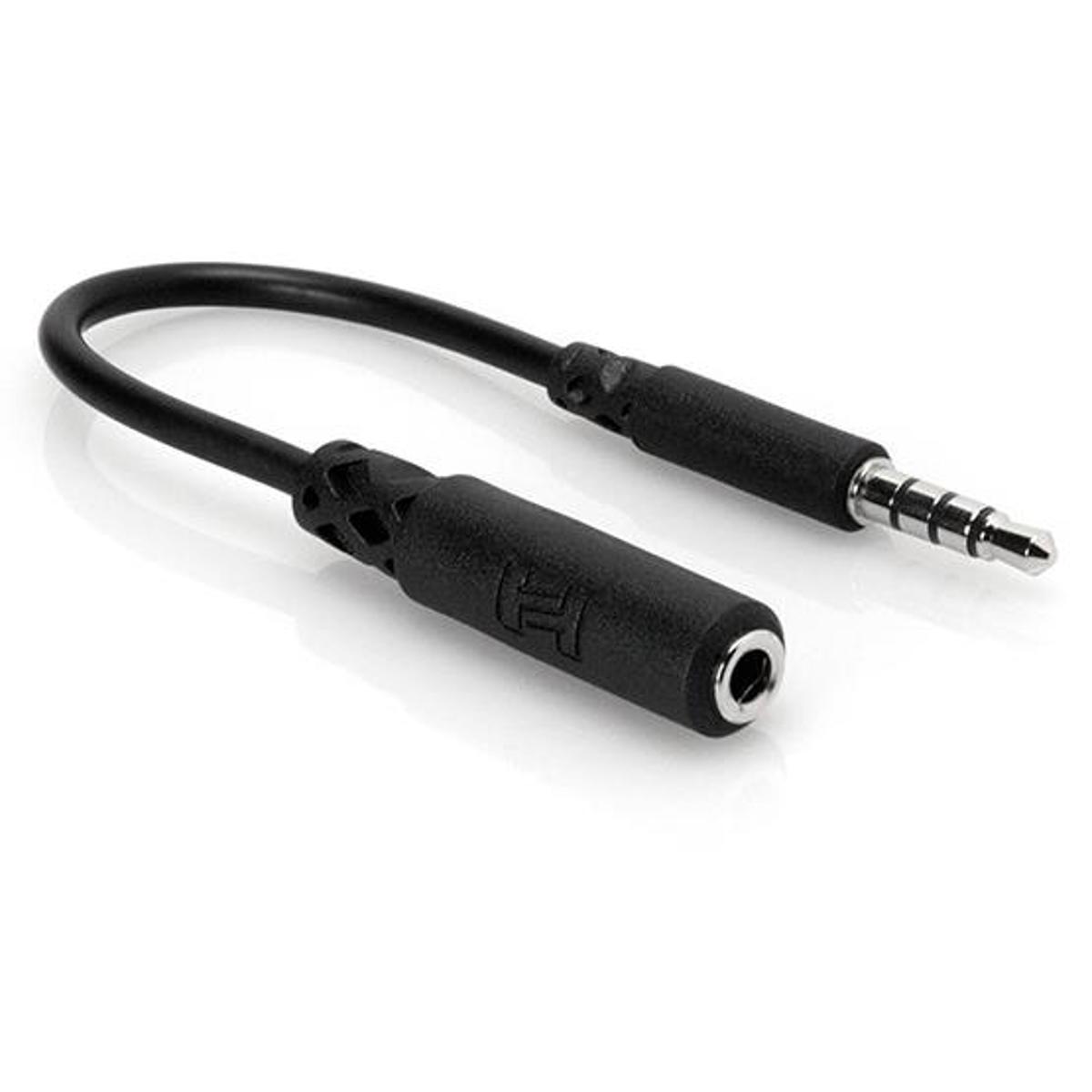 Image of Hosa Technology 3.5mm TRRS to Slim 3.5mm TRRS Slim Headphone Adaptor