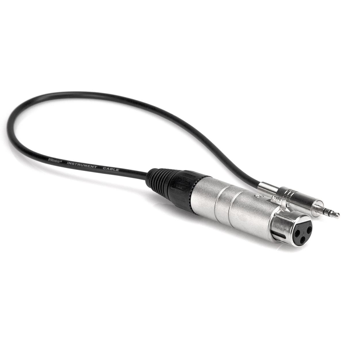

Hosa Technology Impedance Transformer, XLR3F to 3.5mm TRS, 18"