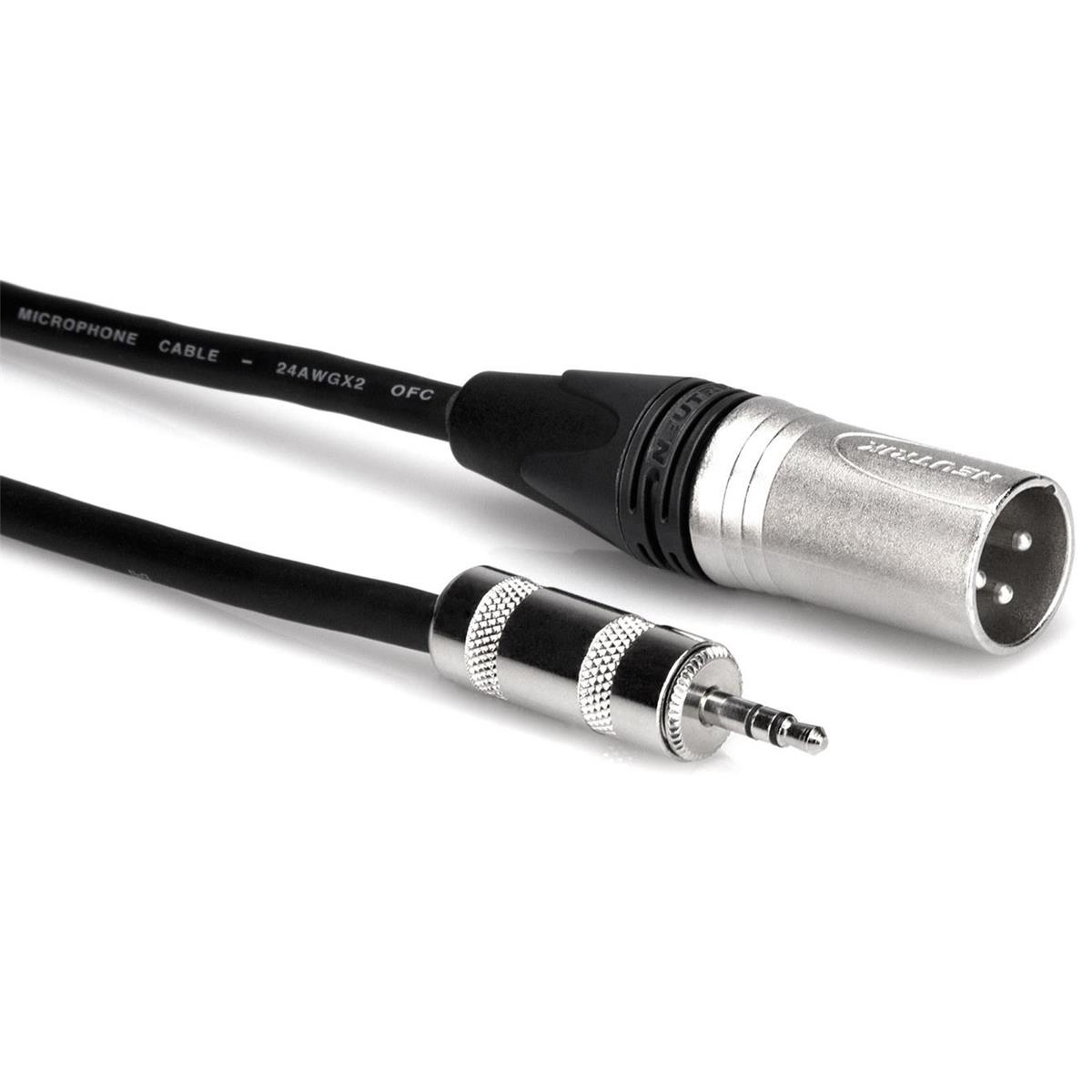 

Hosa Technology Camcorder Microphone Cable, 3.5mm TRS to Neutrik XLR3M, 1.5'