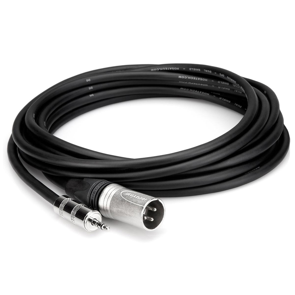 

Hosa Technology Camcorder Microphone Cable, 3.5mm TRS to Neutrik XLR3M, 25'
