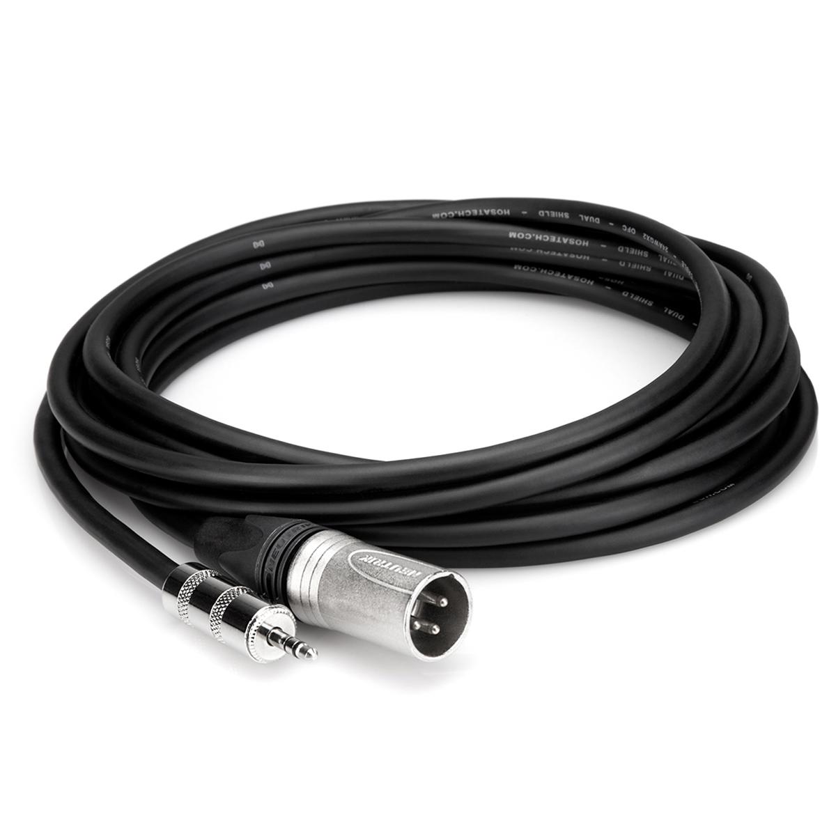 

Hosa Technology 15' 3.5mm TRS to Neutrik XLR3M Unbalanced Camcorder Mic Cable