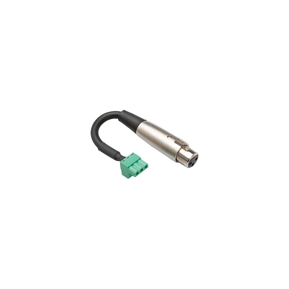 Image of Hosa Technology 6&quot; Low-Voltage XLR3F to PHX3F Adapter