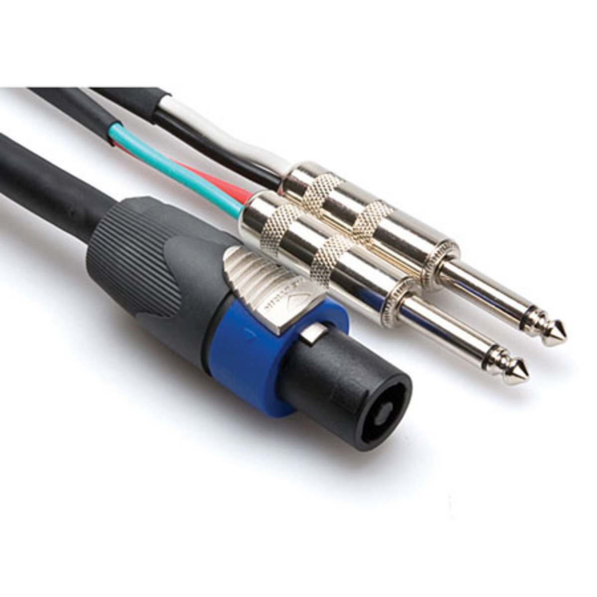 

Hosa Technology Hosa 20' Neutrik SpeakON to 2 x 1/4" TS 12 AWG Speaker Cable, Black PVC Jacket