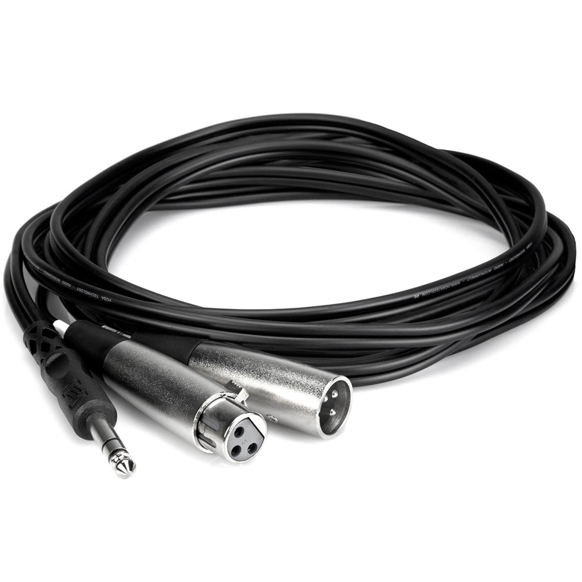 

Hosa Technology Hosa 9.9ft Insert Y-Cable, 1/4in Male - XLR Gender