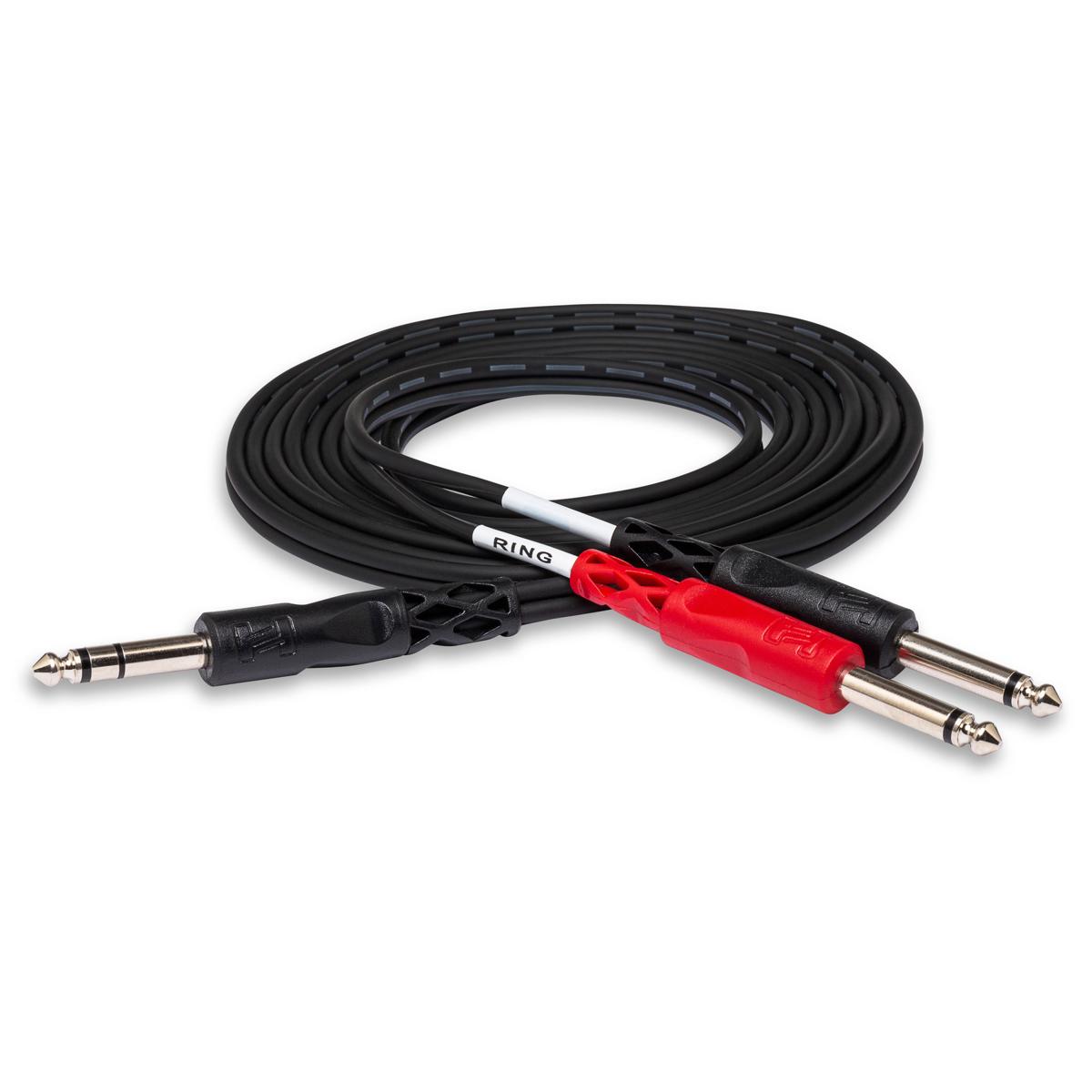 

Hosa Technology Hosa 9.9ft TRS to 2 TS Mono Male Insert Cable, 1/4in