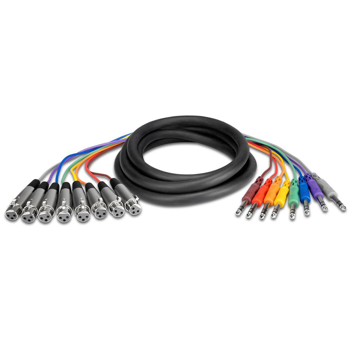 

Hosa Technology Hosa 6.56'/2m 8-Channel Stereo Male 1/4" Phone to Female 3-Pin XLR Snake Cable