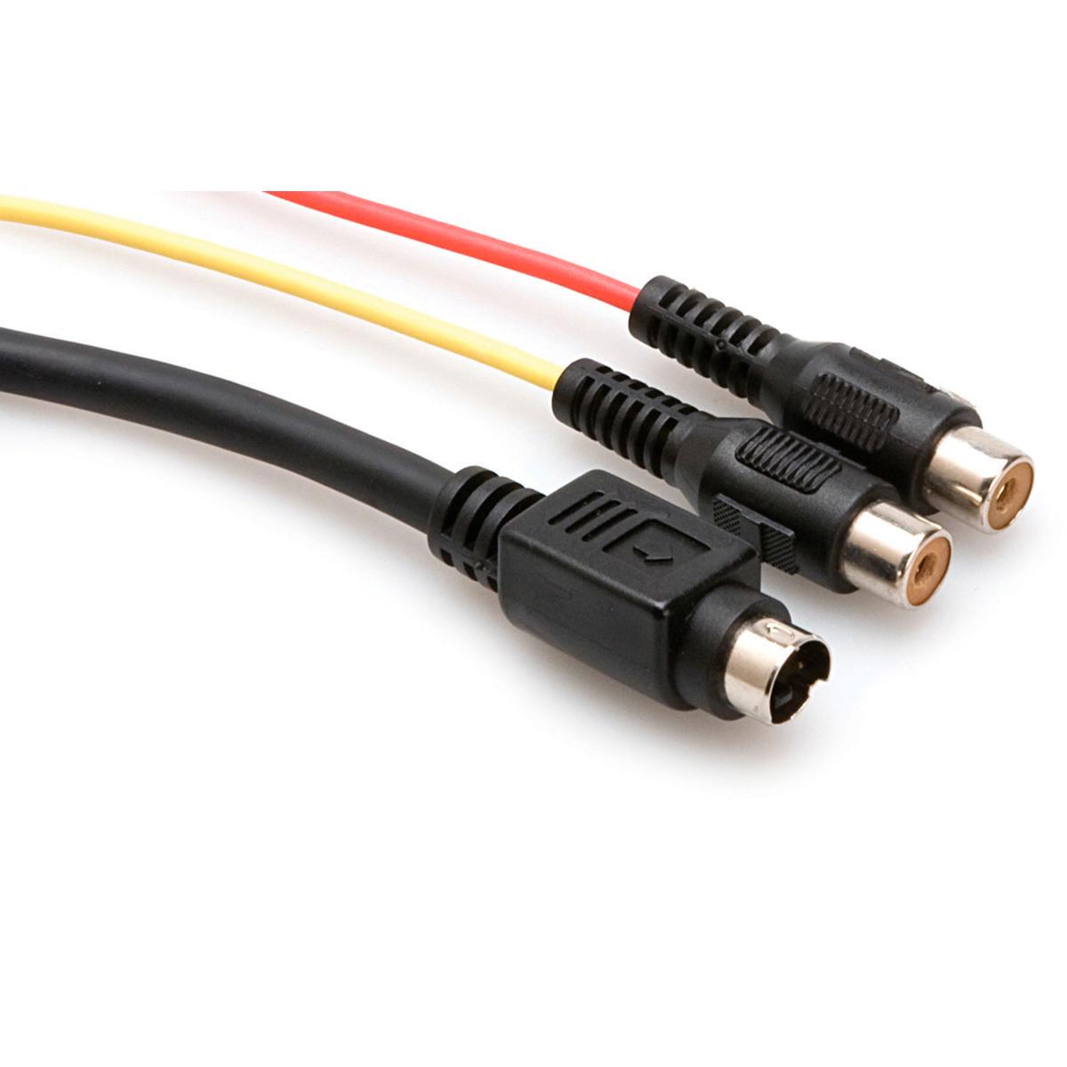 

Hosa Technology Hosa 9.6" S-Video Y Adapter Cable, S-Video Male to Two RCA Female Connectors