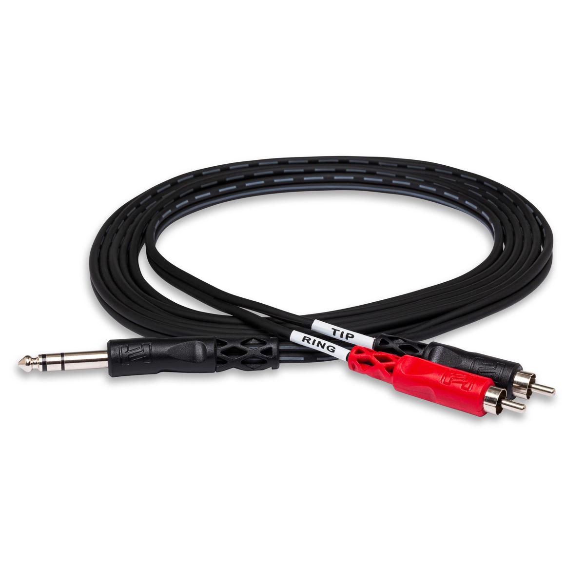 

Hosa Technology Hosa 9.9ft (3m) Stereo 1/4in Male to 2 RCA Male Y-Cable