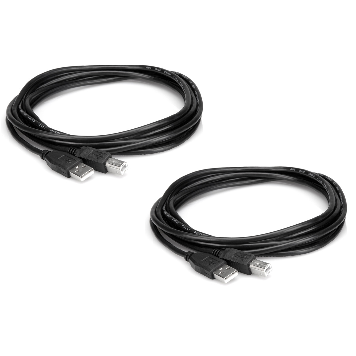 

Hosa Technology Hosa 2x 5Ft USB 2.0 A Male-B Male Serial Bus Cable