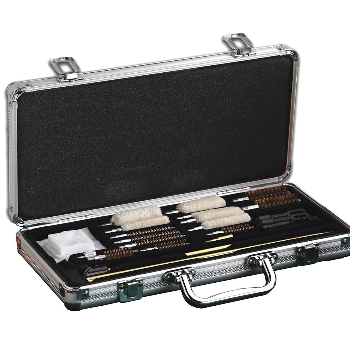 

Hoppe's UAC102 Deluxe Gun Cleaning Accessory Kit in Aluminum Case for .22 - 12ga