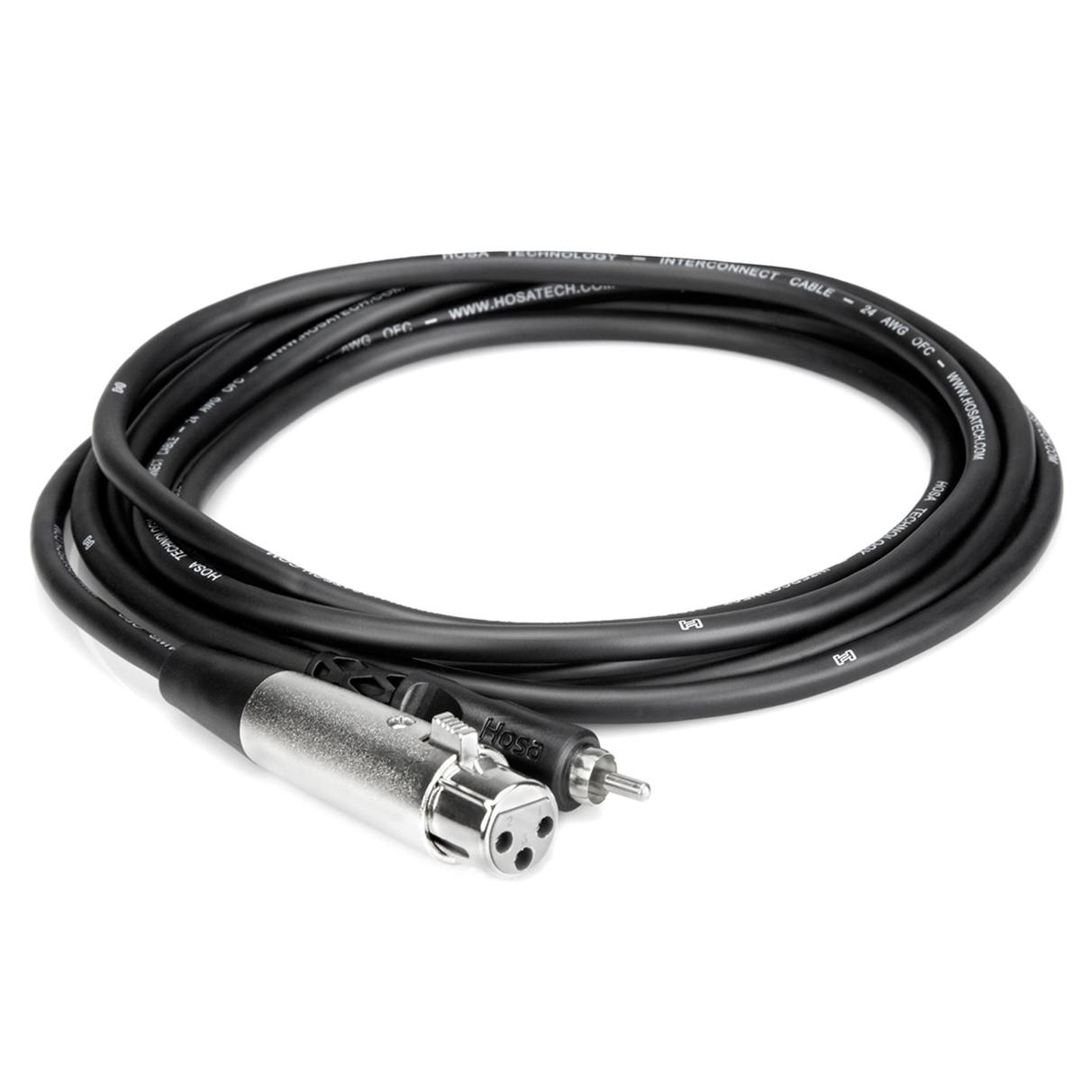 

Hosa Technology 10' 3-Pin XLR Female to RCA Male Audio Interconnect Cable