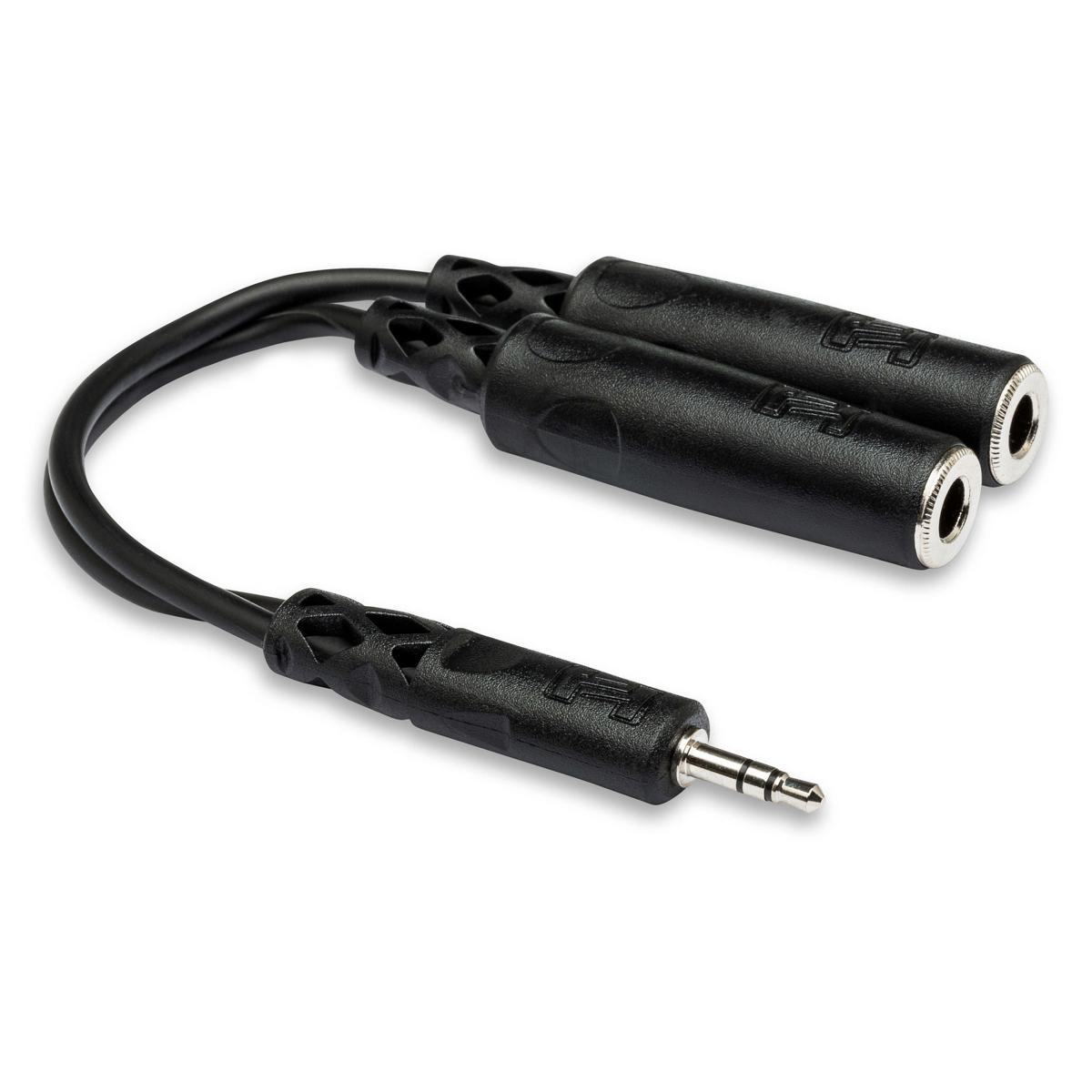 

Hosa Technology Hosa 6in Stereo 3.5mm Male-2 Stereo 1/4in Female YCable