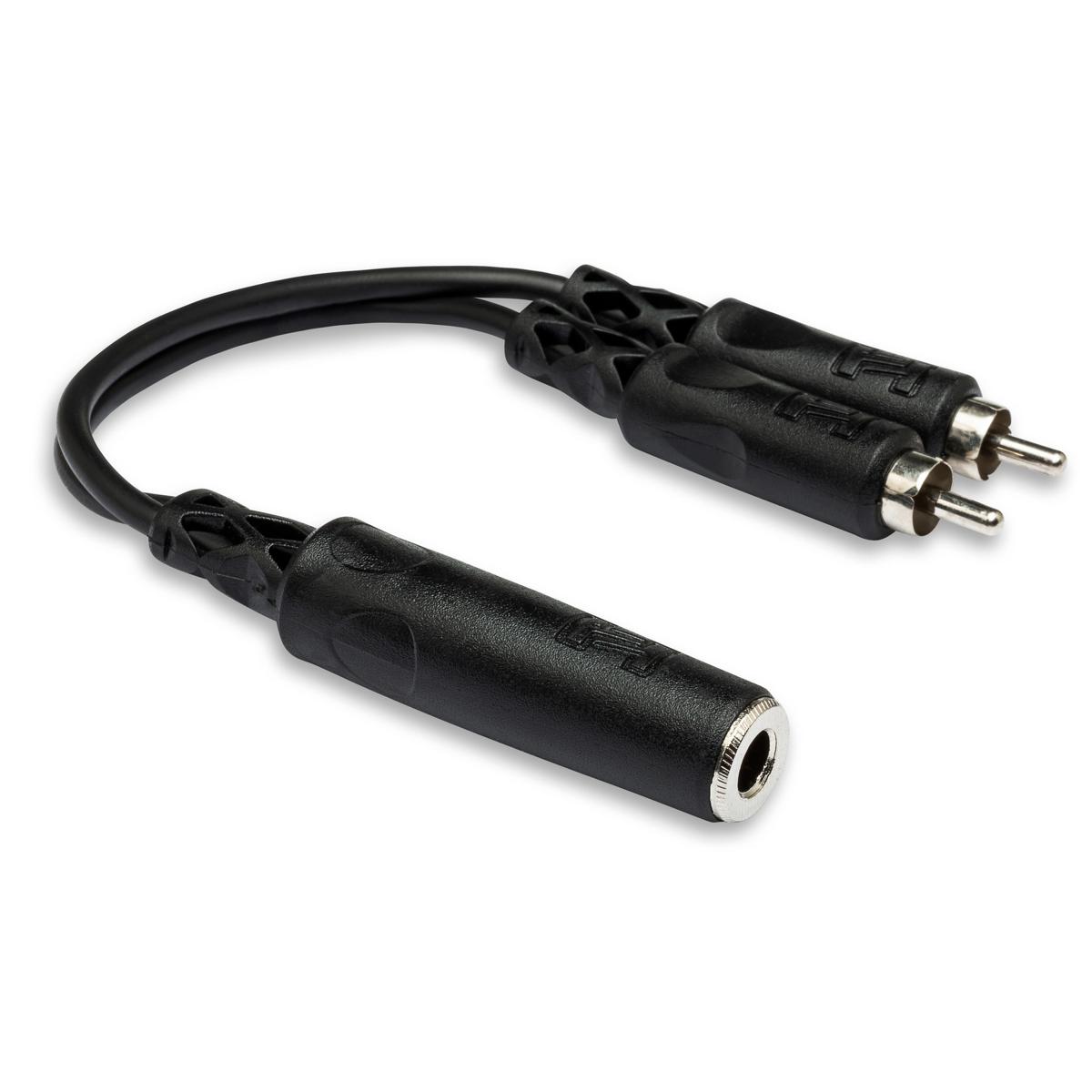 

Hosa Technology Hosa 6in Mono 1/4in Female to Two RCA Male Y-Cable